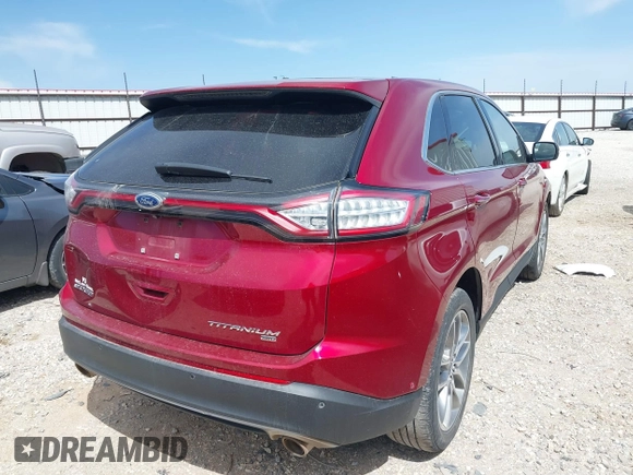 2017 Ford Edge Titanium z VIN 2FMPK4K85HBB14729, wystawiony jako IAAI lot #41846242 z przebiegiem 129 280 mil mil oraz . Historia ofert i sprzedaży dostępna na DreamBid. Obrazek 4.