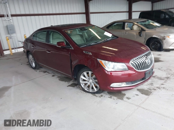 2015 Buick LaCrosse Leather with VIN 1G4GB5G31FF153803, listed as a IAAI auction lot 41814396 with 111,356 mi miles. Bid and sale history available at carsss.com. Image 1.