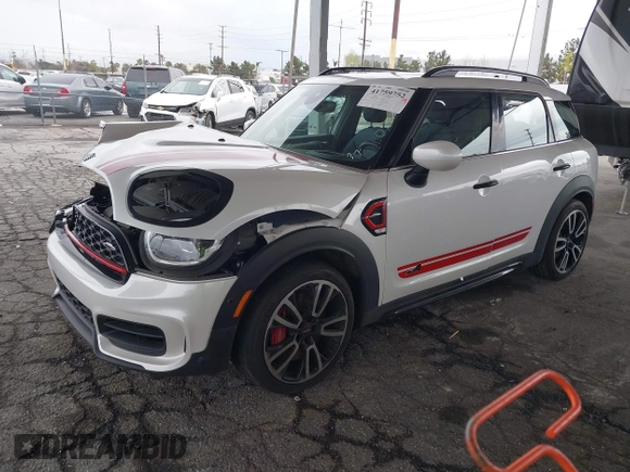 2024 MINI Countryman John Cooper Works with VIN WMZ33BS03R3R53245, listed as a IAAI auction lot 41759752 with 22,574 mi miles and . Bid and sale history available at DreamBid. Image 2.