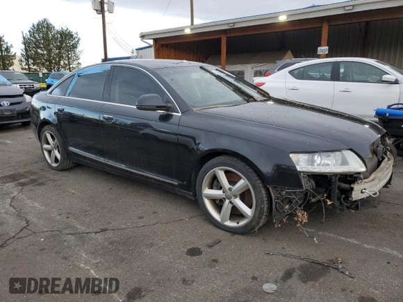 2010 Audi A6 with VIN WAUBVAFB9AN069697, listed as a Copart auction lot 52449595 with 97,110 mi miles and Salvage title. Bid and sale history available at DreamBid. Image 4.