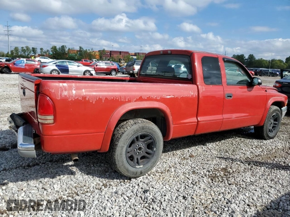 2003 Dodge Dakota SLT with VIN 1D7HL42N33S328375, listed as a Copart auction lot 73176894 with 219,093 mi miles and Salvage Title. Bid and sale history available at carsss.com. Image 3.