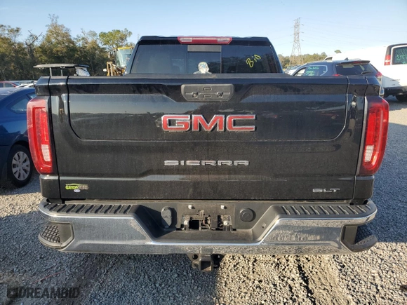 2022 GMC Sierra 1500 Limited SLT with VIN 3GTP8DED3NG125460, listed as a Copart auction lot 88563475 with 0 mi miles and Salvage Title. Bid and sale history available at carsss.com. Image 6.