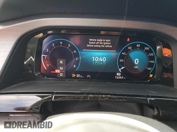 2024 Volkswagen Atlas SE with VIN 1V2DE2CA9RC234263, listed as a Copart auction lot 74840754 with 12,247 mi miles and Non repairable. Bid and sale history available at DreamBid. Image 9.