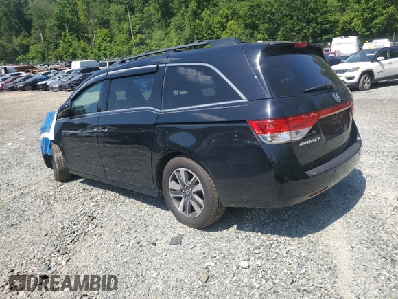 2016 Honda Odyssey Touring Elite with VIN 5FNRL5H90GB061827, listed as a Copart auction lot 61271695 with Not provided miles and Salvage title. Bid and sale history available at DreamBid. Image 2.