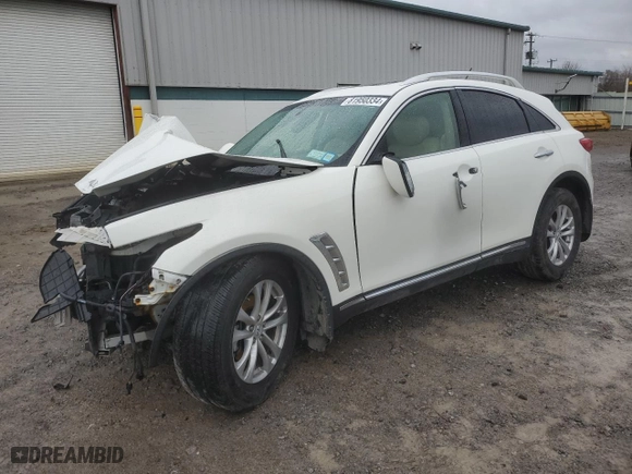 2012 Infiniti FX35 with VIN JN8AS1MW7CM156363, listed as a Copart auction lot 81950334 with NaN miles and Salvage Title. Bid and sale history available at carsss.com. Image 1.