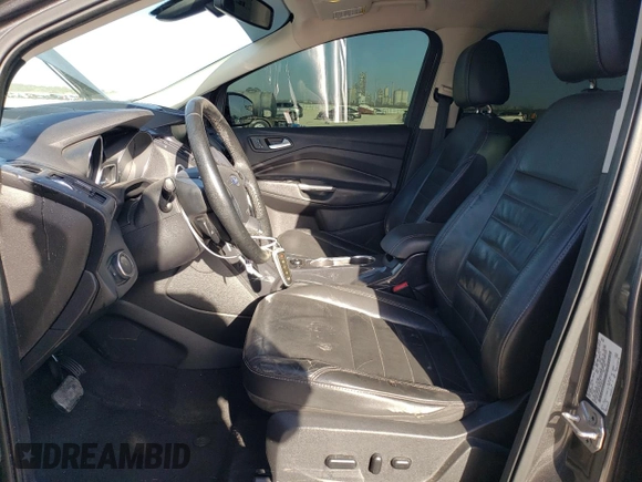 2015 Ford Escape Titanium with VIN 1FMCU0J90FUB48533, listed as a Copart auction lot 47787445 with 132,294 mi miles and Salvage Title. Bid and sale history available at carsss.com. Image 7.