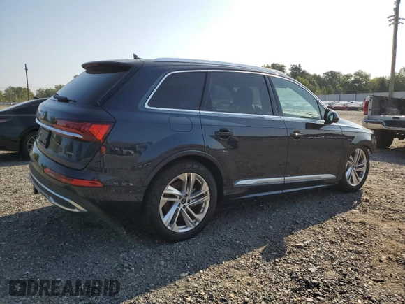 2024 Audi Q7 Premium Plus with VIN WA1LCBF71RD002800, listed as a Copart auction lot 67701204 with 4,920 mi miles and Salvage title. Bid and sale history available at DreamBid. Image 3.