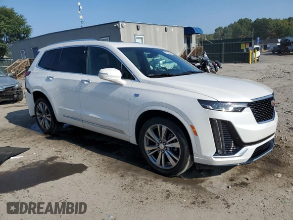 2021 Cadillac XT6 Premium Luxury with VIN 1GYKPDRS2MZ159016, listed as a Copart auction lot 72213804 with 45,190 mi miles and Salvage Title. Bid and sale history available at carsss.com. Image 4.