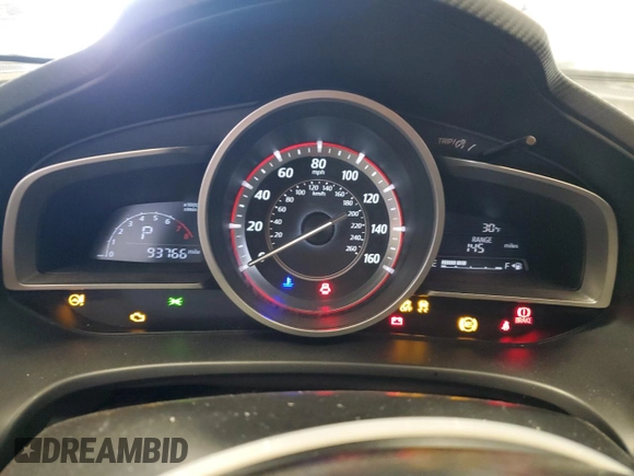 2015 Mazda 3 i Grand Touring with VIN 3MZBM1W70FM232088, listed as a Copart auction lot 87324124 with 93,766 mi miles and Salvage Title. Bid and sale history available at DreamBid. Image 9.