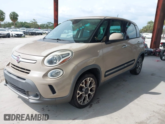 2014 FIAT 500L Trekking with VIN ZFBCFADH2EZ018037, listed as a IAAI auction lot 42196695 with 88,743 mi miles and . Bid and sale history available at DreamBid. Image 2.