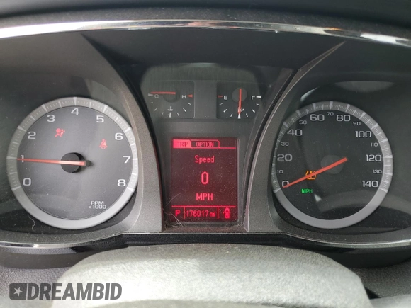 2013 GMC Terrain SLE with VIN 2GKFLREK5D6400475, listed as a Copart auction lot 63801165 with 176,017 mi miles and Salvage title. Bid and sale history available at DreamBid. Image 9.