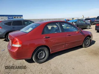 2009 Kia Spectra EX with VIN KNAFE221395656476, listed as a Copart auction lot 77700844 with 90,079 mi miles and Salvage Title. Bid and sale history available at carsss.com. Image 3.