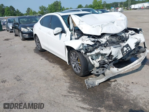 2015 Acura TLX V6 with VIN 19UUB2F35FA006406, listed as a IAAI auction lot 42409538 with Not provided miles and . Bid and sale history available at DreamBid. Image 1.