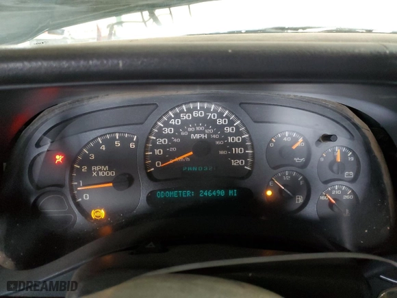 2004 Chevrolet Silverado 1500 with VIN 2GCEC19V841281881, listed as a Copart auction lot 76947274 with 246,490 mi miles and Salvage Title. Bid and sale history available at carsss.com. Image 9.