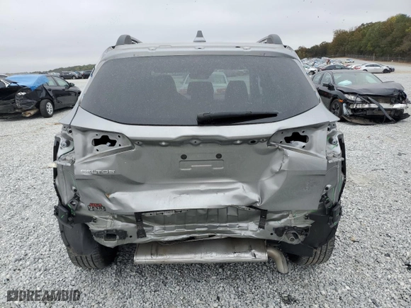 2023 Kia Seltos Nightfall with VIN KNDEUCA21P7407158, listed as a Copart auction lot 79243664 with 29,986 mi miles and Salvage Title. Bid and sale history available at carsss.com. Image 6.