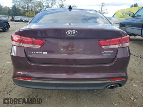 2016 Kia Optima LX with VIN 5XXGT4L32GG091767, listed as a Copart auction lot 76069844 with 179,587 mi miles and Clean Title. Bid and sale history available at carsss.com. Image 6.