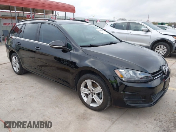 2015 Volkswagen Golf SportWagen TDI SE with VIN 3VWFA7AU8FM507037, listed as a IAAI auction lot 41491550 with 116,751 mi miles. Bid and sale history available at carsss.com. Image 1.