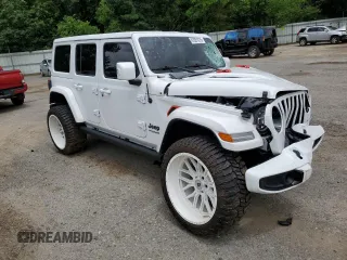 2022 Jeep Wrangler Unlimited Sahara with VIN 1C4HJXEN9NW190351, listed as a Copart auction lot 61091015 with 40,794 mi miles and Clean title. Bid and sale history available at DreamBid. Image 4.