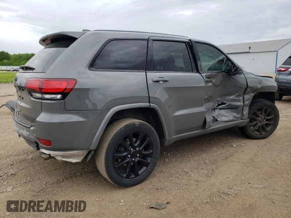 2020 Jeep Grand Cherokee Altitude with VIN 1C4RJFAG9LC416781, listed as a Copart auction lot 57808955 with 87,560 mi miles and Salvage title. Bid and sale history available at DreamBid. Image 3.