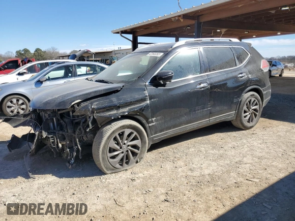 2016 Nissan Rogue SL with VIN 5N1AT2MT5GC867569, listed as a Copart auction lot 47265265 with 101,501 mi miles and Salvage Title. Bid and sale history available at carsss.com. Image 1.