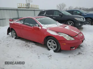 2005 Toyota Celica GT with VIN JTDDR32T750184294, listed as a Copart auction lot 45704105 with 257,550 mi miles and Salvage Title. Bid and sale history available at carsss.com. Image 4.