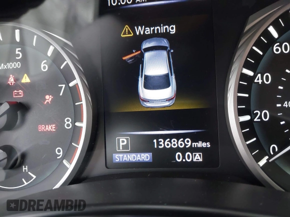 2018 Infiniti Q50 3.0t LUXE with VIN JN1EV7AP8JM364465, listed as a IAAI auction lot 41734191 with 136,869 mi miles. Bid and sale history available at carsss.com. Image 16.