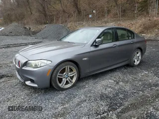 2013 BMW 5 Series 550i xDrive with VIN WBAFU9C52DDY70256, listed as a Copart auction lot 53100075 with 176,876 mi miles and Salvage Title. Bid and sale history available at carsss.com. Image 1.