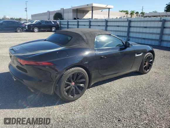 2015 Jaguar F-Type V6 with VIN SAJWA6E74F8K15229, listed as a Copart auction lot 73109184 with 62,245 mi miles and Salvage Title. Bid and sale history available at DreamBid. Image 3.