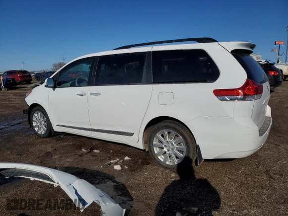 2014 Toyota Sienna Ltd with VIN 5TDDK3DC2ES074333, listed as a Copart auction lot 50021345 with 116,870 mi miles and Salvage Title. Bid and sale history available at carsss.com. Image 2.
