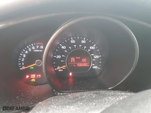 2015 Kia Soul with VIN KNDJN2A20F7190710, listed as a Copart auction lot 46115735 with 158,280 mi miles and Salvage Title. Bid and sale history available at carsss.com. Image 9.