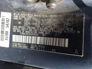 2013 Toyota Sienna LE AAS with VIN 5TDKK3DCXDS350005, listed as a IAAI auction lot 42470301 with 345,695 mi miles and . Bid and sale history available at DreamBid. Image 9.