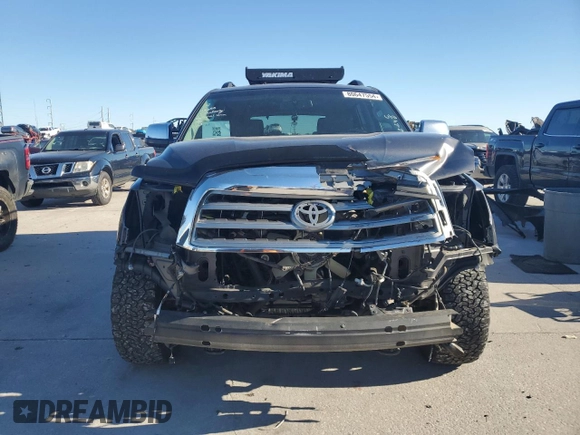 2016 Toyota Sequoia Platinum with VIN 5TDDW5G1XGS138809, listed as a Copart auction lot 80647554 with 0 mi miles and Salvage Title. Bid and sale history available at carsss.com. Image 5.