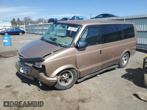 1998 Chevrolet Astro with VIN 1GNEL19W7WB182424, listed as a Copart auction lot 49575185 with 131,741 mi miles and Salvage Title. Bid and sale history available at carsss.com. Image 1.