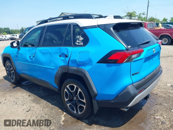 2019 Toyota RAV4 Adventure with VIN 2T3J1RFV4KW034658, listed as a IAAI auction lot 42597706 with 266,949 mi miles and . Bid and sale history available at DreamBid. Image 3.