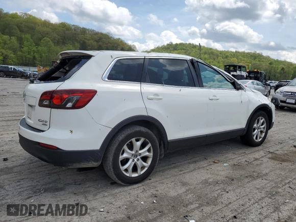 2013 Mazda CX-9 Sport with VIN JM3TB3BV2D0418025, listed as a Copart auction lot 55466635 with 91,402 mi miles and Salvage title. Bid and sale history available at DreamBid. Image 3.