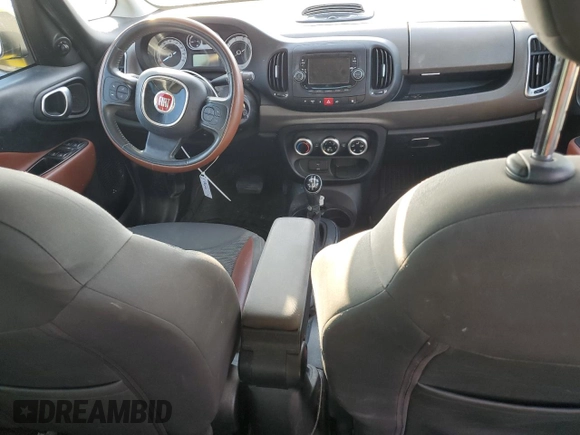 2014 FIAT 500L Trekking with VIN ZFBCFADH4EZ029332, listed as a Copart auction lot 74703474 with 0 mi miles and Salvage Title. Bid and sale history available at carsss.com. Image 8.