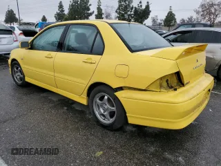 2002 Mitsubishi Lancer OZ-Rally with VIN JA3AJ86E72U047104, listed as a Copart auction lot 43603165 with 0 mi miles and Salvage Title. Bid and sale history available at carsss.com. Image 2.