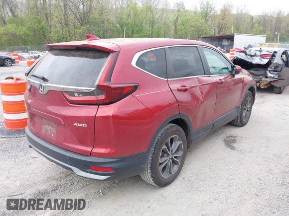 2021 Honda CR-V EX-L with VIN 5J6RW2H8XML022453, listed as a IAAI auction lot 42114122 with 55,550 mi miles and . Bid and sale history available at DreamBid. Image 4.