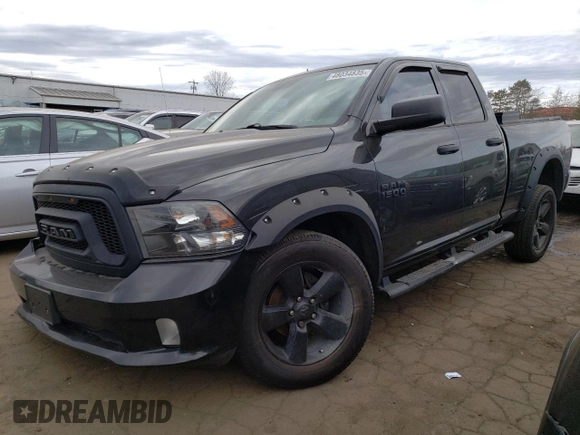 2017 Ram 1500 Express with VIN 1C6RR7FT1HS588974, listed as a Copart auction lot 48034835 with 135,358 mi miles and Salvage Title. Bid and sale history available at carsss.com. Image 1.