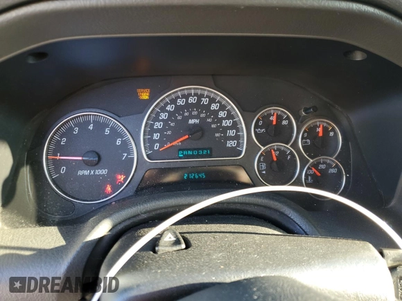 2003 GMC Envoy SLE with VIN 1GKDS13S232329083, listed as a Copart auction lot 73147534 with 212,645 mi miles and Salvage Title. Bid and sale history available at DreamBid. Image 9.