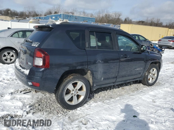 2015 Jeep Compass High Altitude Edition with VIN 1C4NJDEB1FD148051, listed as a Copart auction lot 45694585 with 117,149 mi miles and Salvage Title. Bid and sale history available at carsss.com. Image 3.