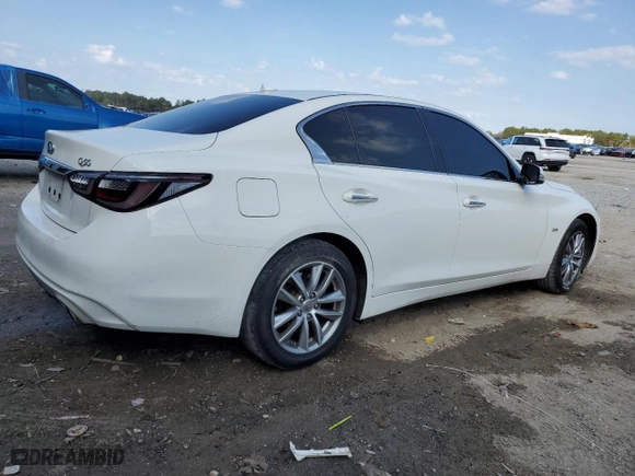 2018 Infiniti Q50 2.0t LUXE with VIN JN1CV7APXJM241371, listed as a Copart auction lot 44465285 with NaN miles and Salvage Title. Bid and sale history available at carsss.com. Image 3.