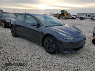 2022 Tesla Model 3 Long Range with VIN 5YJ3E1EB0NF269249, listed as a Copart auction lot 87318524 with 18,406 mi miles and Salvage Title. Bid and sale history available at DreamBid. Image 4.