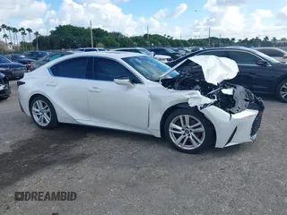 2024 Lexus IS with VIN JTHCA1D29R5132104, listed as a IAAI auction lot 40821790 with 1,872 mi miles. Bid and sale history available at carsss.com. Image 1.