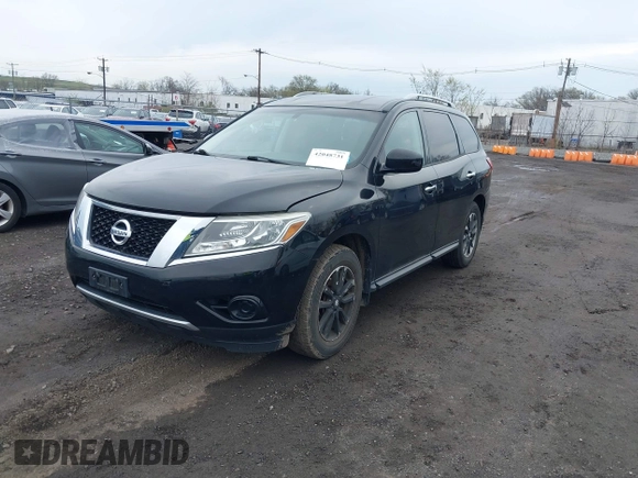 2013 Nissan Pathfinder SV with VIN 5N1AR2MM1DC674970, listed as a IAAI auction lot 42048731 with 97,520 mi miles. Bid and sale history available at carsss.com. Image 2.