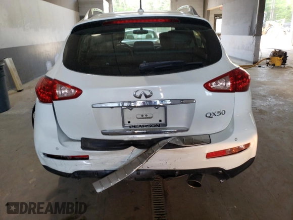 2017 Infiniti QX50 with VIN JN1BJ0RR0HM411073, listed as a Copart auction lot 52997324 with 77,672 mi miles. Bid and sale history available at carsss.com. Image 6.