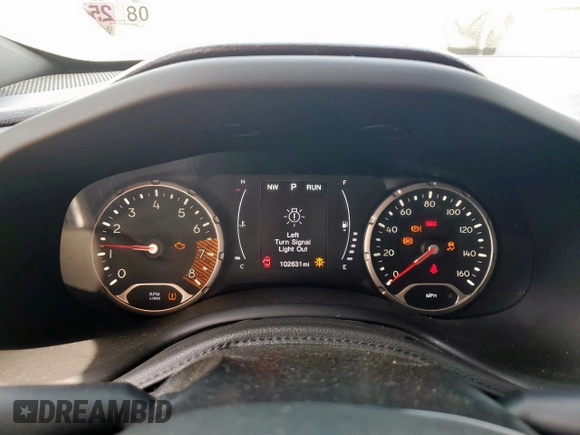 2020 Jeep Renegade Altitude with VIN ZACNJABB1LPL02416, listed as a Copart auction lot 57239765 with 102,631 mi miles and Clean title. Bid and sale history available at DreamBid. Image 9.