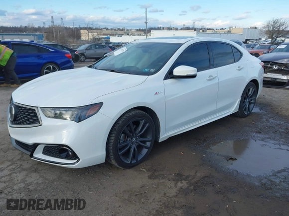 2018 Acura TLX w/A-SPEC Pkg with VIN 19UUB3F61JA000384, listed as a IAAI auction lot 41452595 with 36,139 mi miles. Bid and sale history available at carsss.com. Image 16.