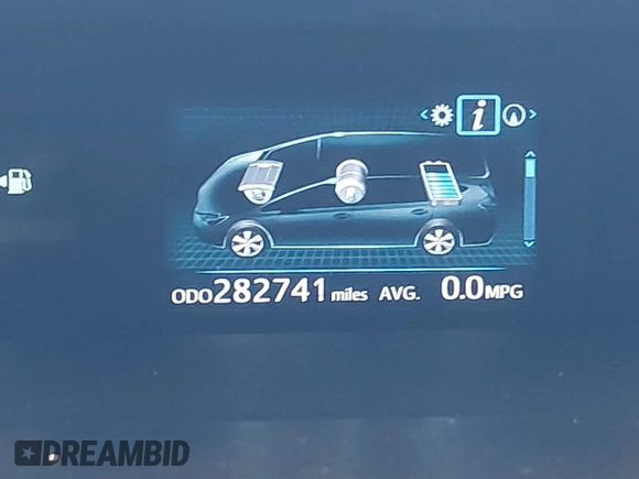 2016 Toyota Prius v Two with VIN JTDZN3EUXGJ055176, listed as a IAAI auction lot 42047651 with 282,741 mi miles. Bid and sale history available at carsss.com. Image 15.