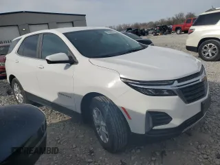 2022 Chevrolet Equinox LT with VIN 3GNAXKEV5NL193280, listed as a Copart auction lot 50025665 with 56,555 mi miles and Salvage Title. Bid and sale history available at DreamBid. Image 4.